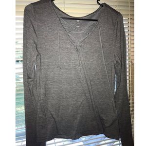 Grey long sleeve shirt